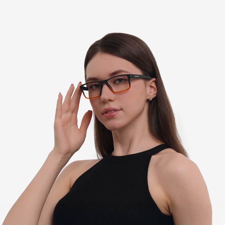 aurora-matte-gradient-orange-rectangle-eyeglasses-female-1