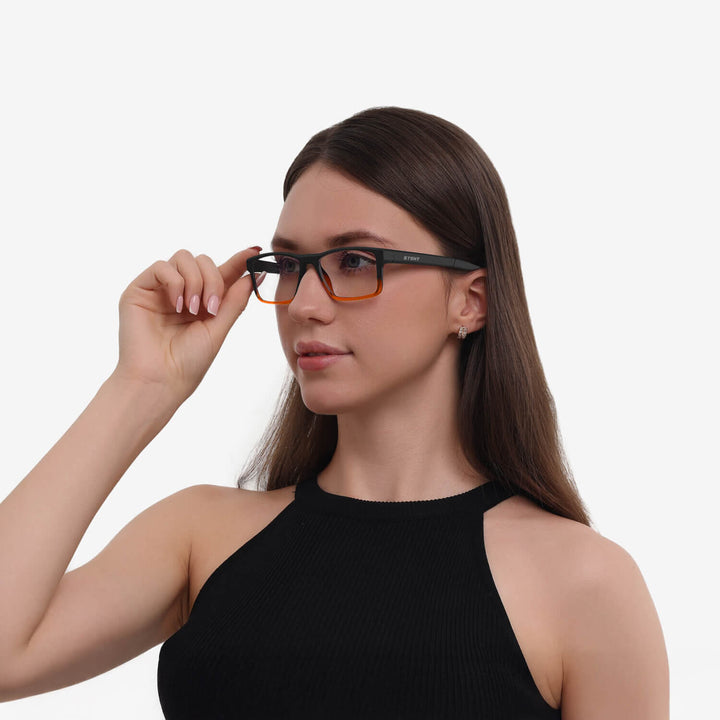 aurora-matte-gradient-orange-rectangle-eyeglasses-female-2