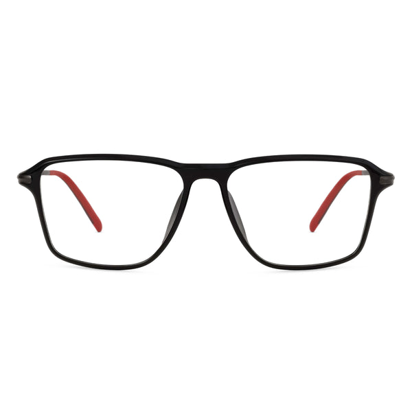 Clarix-black-red-square-eyeglasses-1