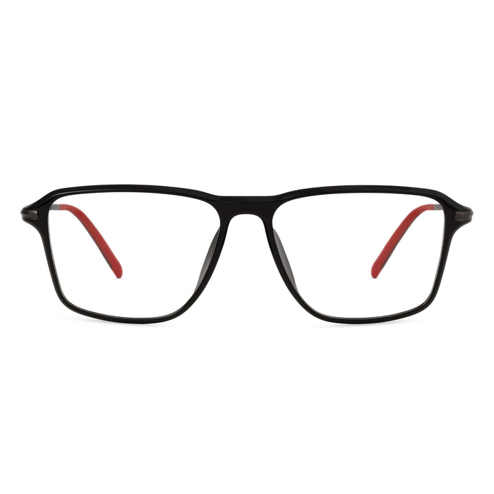 Clarix-black-red-square-eyeglasses-1
