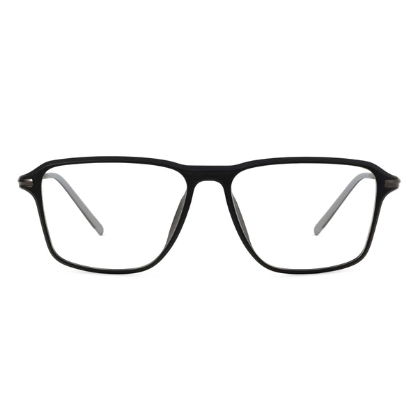 Clarix-matte-black-square-eyeglasses-1