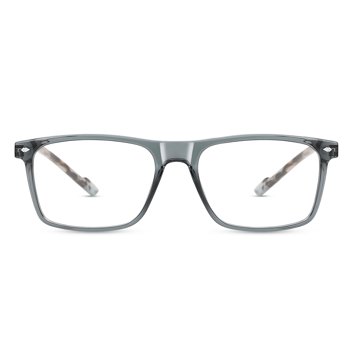 Rectangle Glasses | Gleamy & Translucent | Acetate-TR | Unisex ...