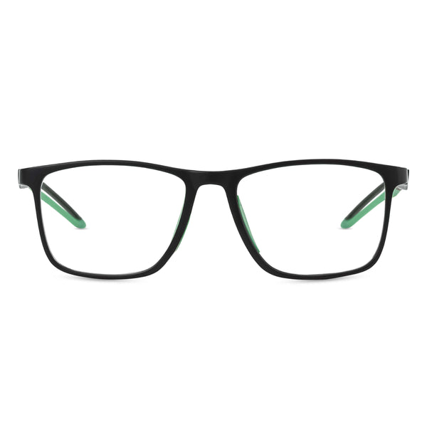 Gamix-black-green-rectangle-eyeglasses-1