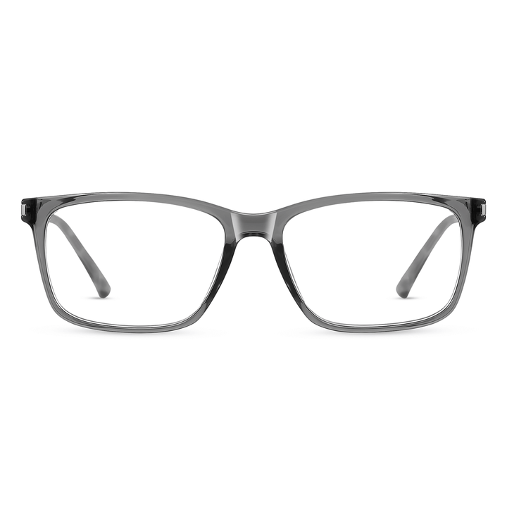 Glazic Rectangle Eyeglasses – Lightweight Acetate & TR Full Rim Frame ...