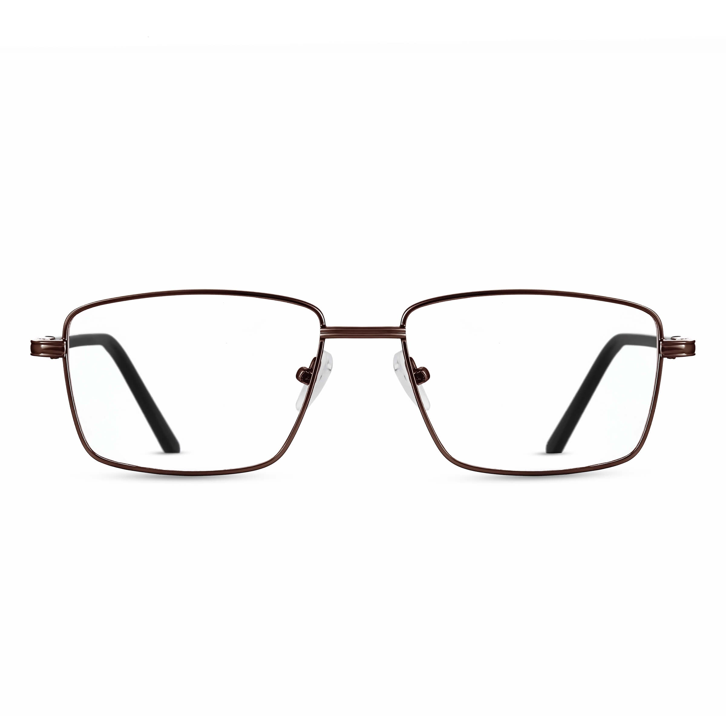 Rectangular Full Rim Rectangular Full-Rim Metal Glasses: Durable, Comfortable & Professional ...