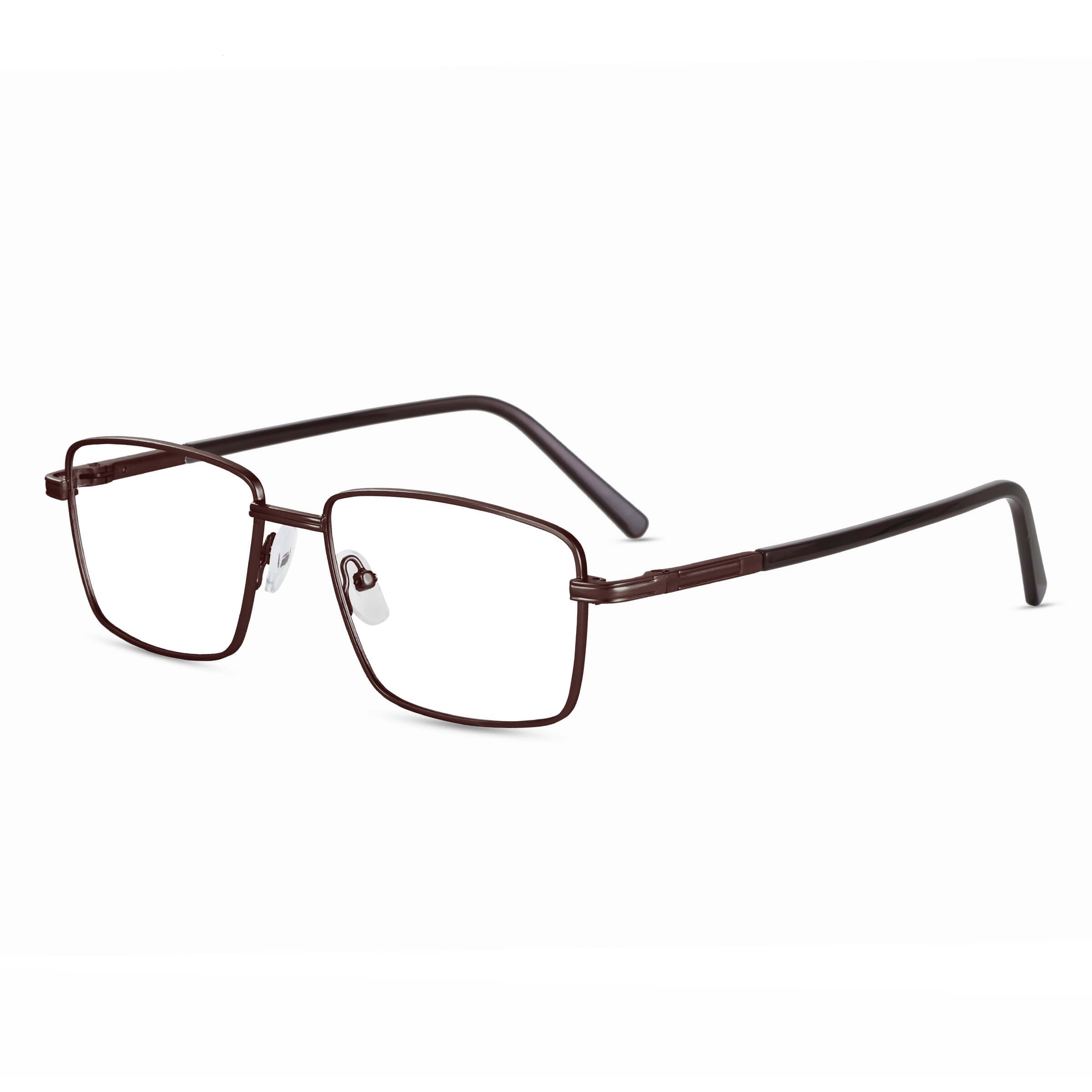 Rectangular Full-Rim Metal Glasses: Durable, Comfortable & Professional ...