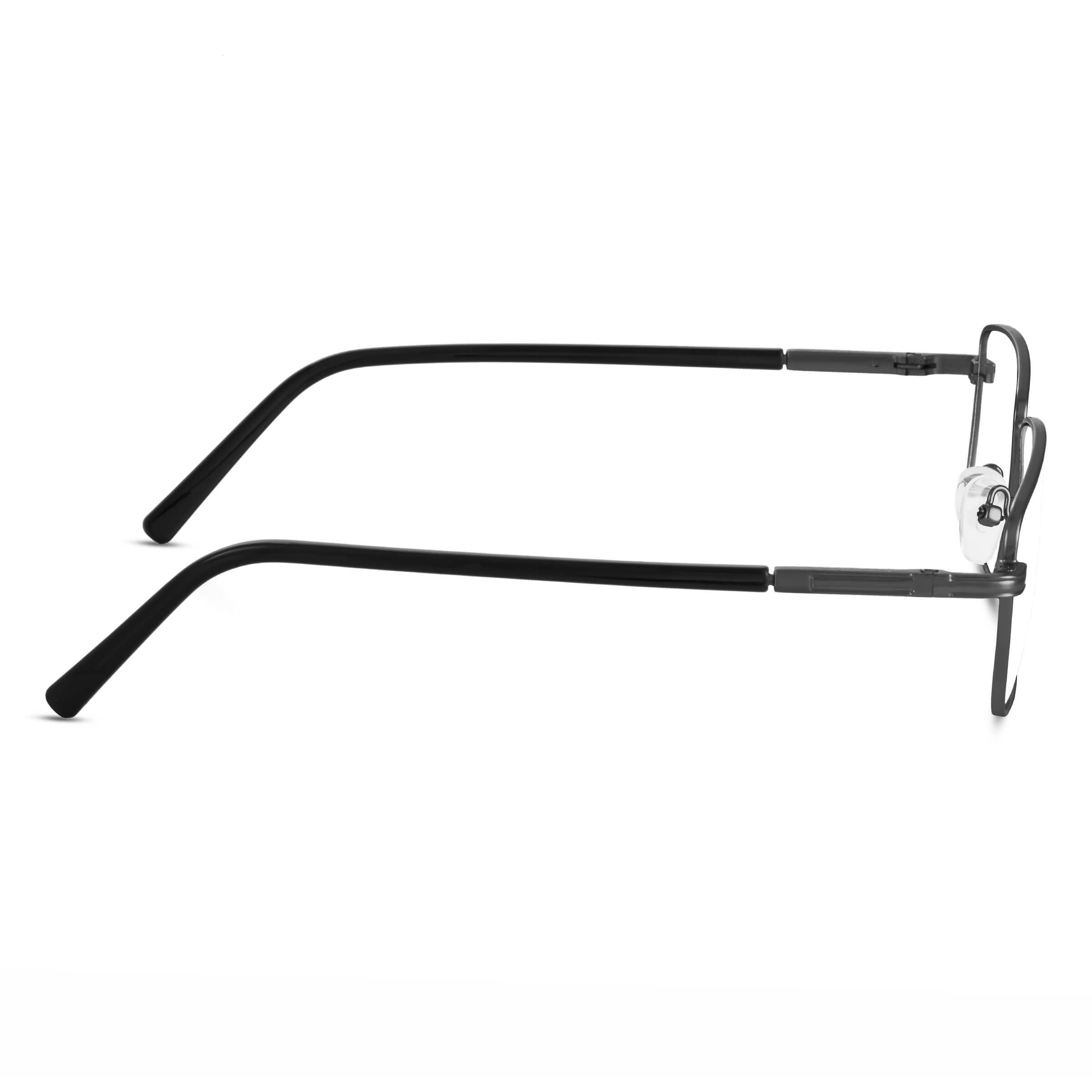 Full Rim Metal Rectangular Full-Rim Metal Glasses: Durable, Comfortable & Professional ...