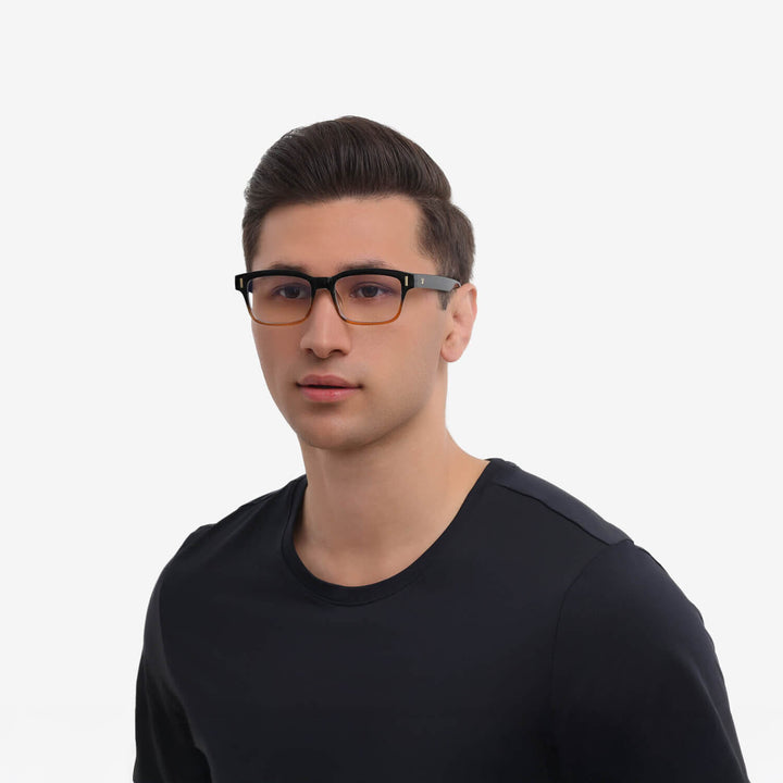 micron-caramel-fade-rectangle-eyeglasses-male-1