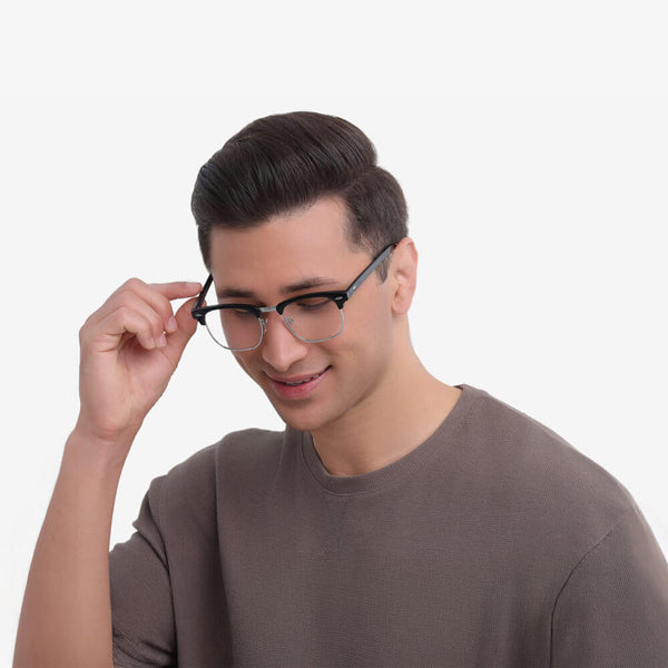 MilanZenith-onyx-silver-browline-eyeglasses-male