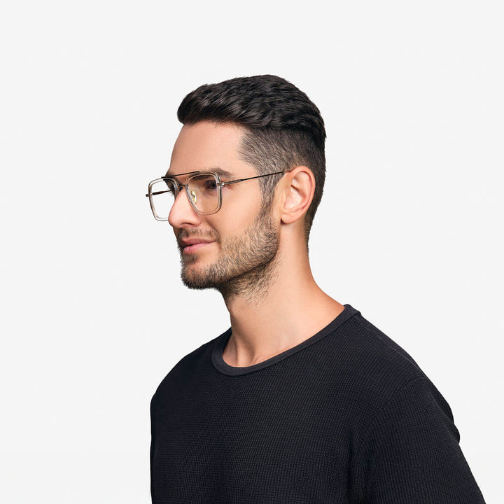 pierce-translucent-golden-rectangle-eyeglasses-male1-2