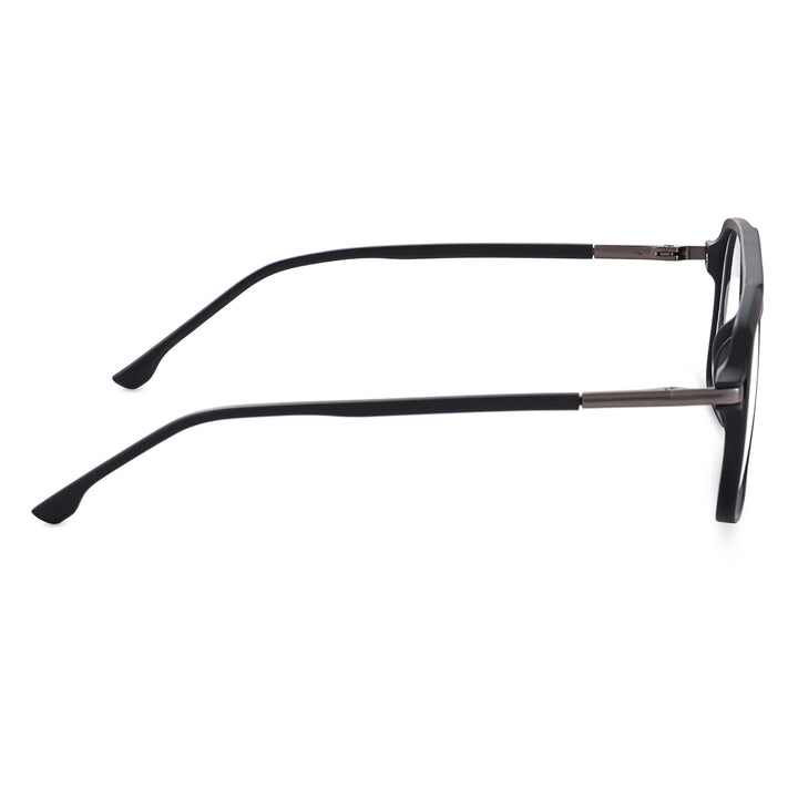 Python-matte-black-aviator-eyeglasses-3