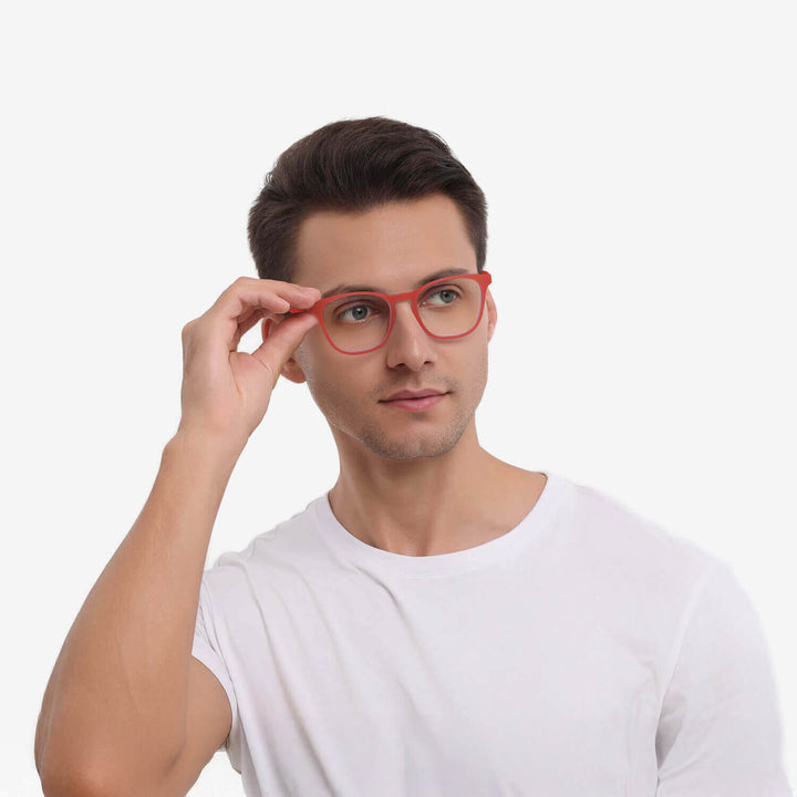Tesla-Burgundy-Red-Square-eyeglasses-male1-2