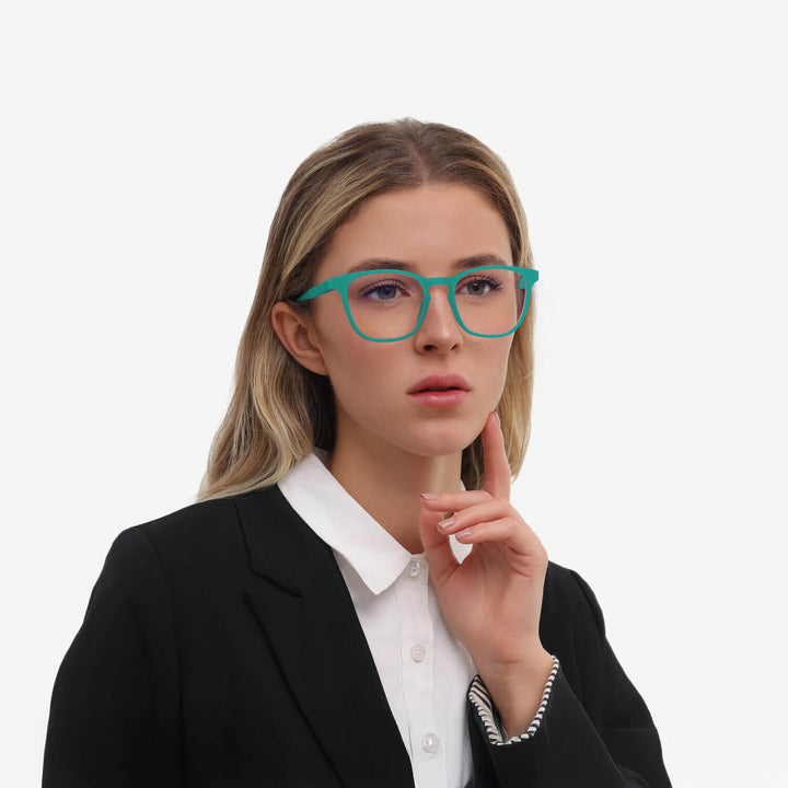 Tesla-Sea-Green-Square-eyeglasses-female1-1