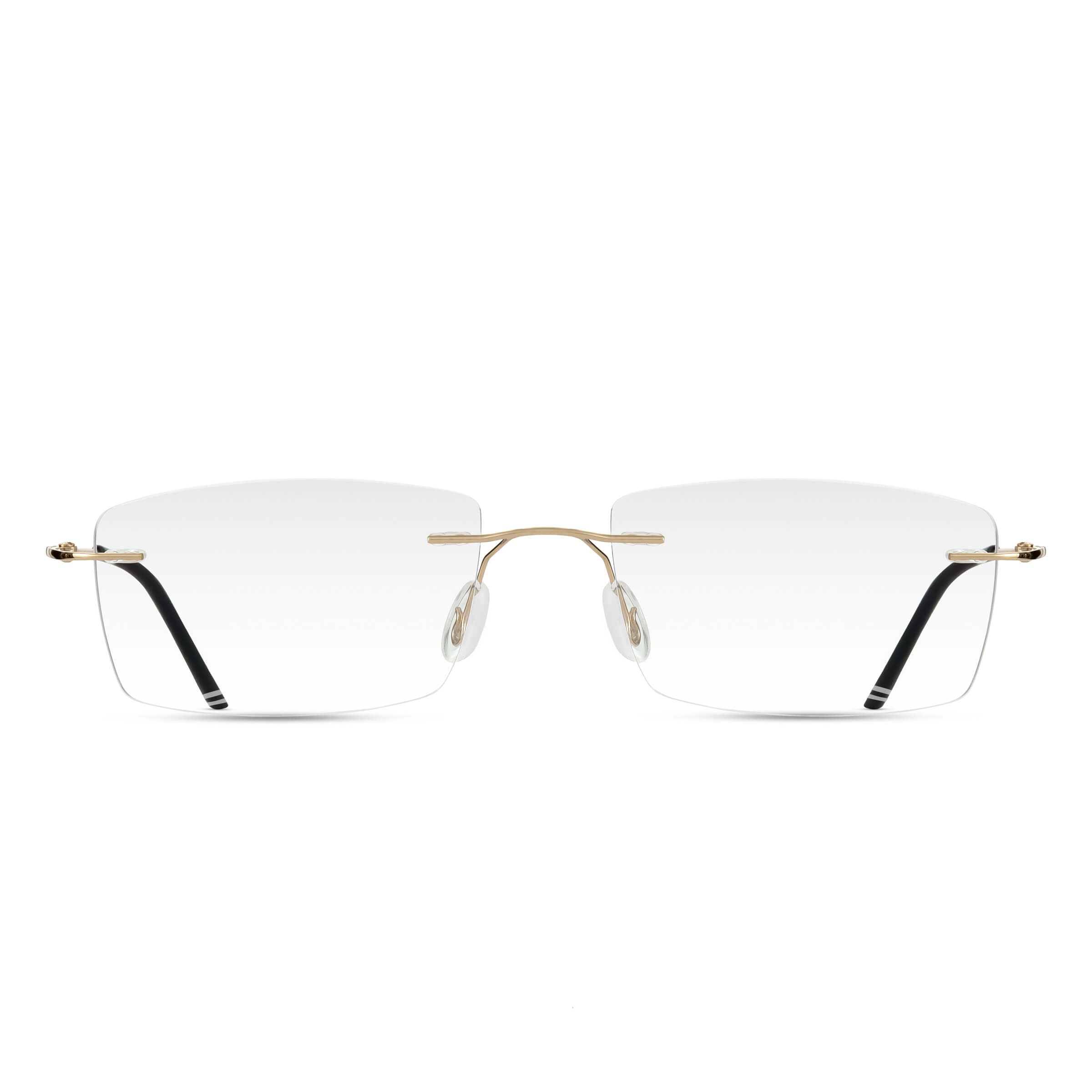 Rectangular Rimless Glasses Andrew Tate Rectangular Rimless Glasses | Titanium Frame with Clear Lenses