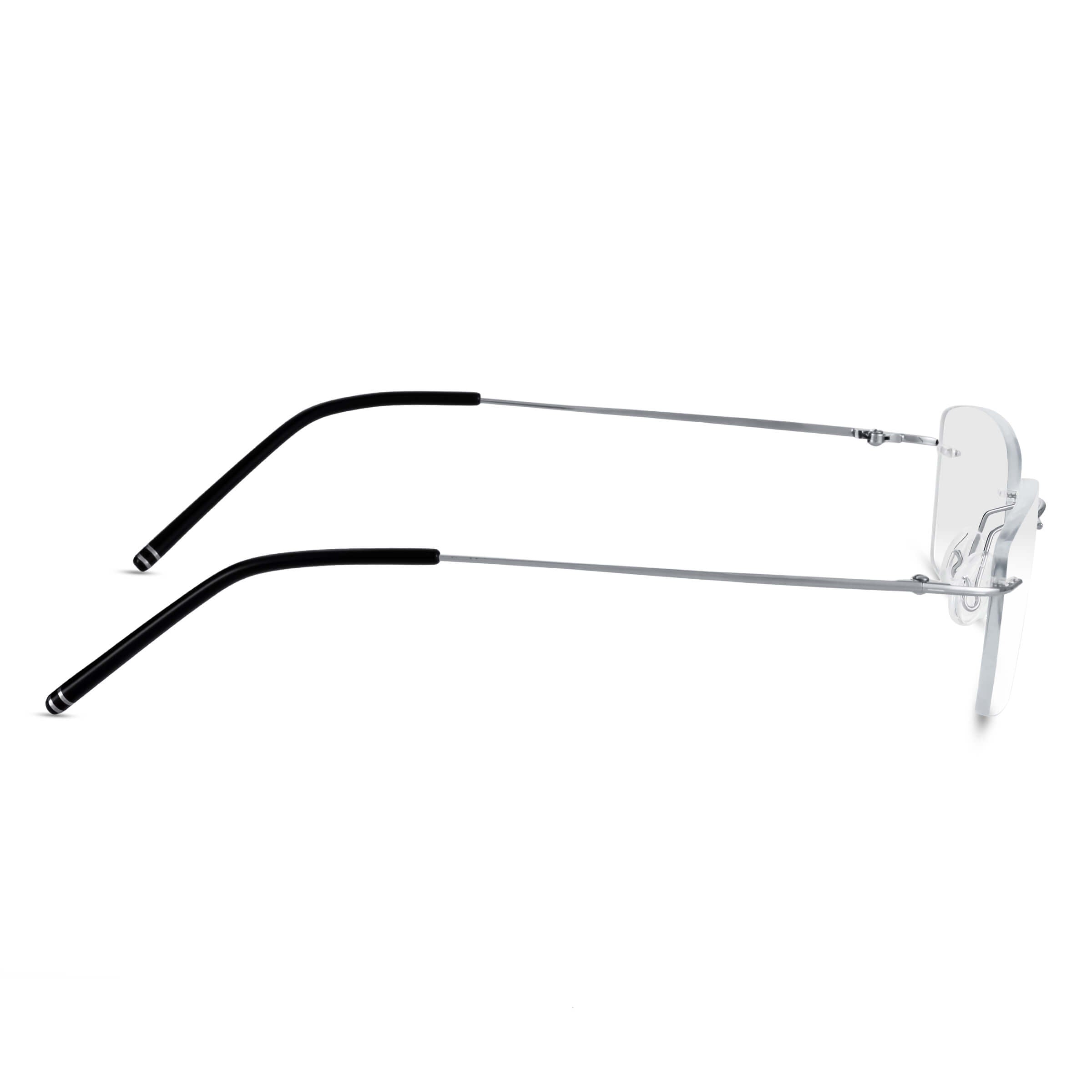Rectangular Rimless Glasses Andrew Tate Rectangular Rimless Glasses | Titanium Frame with Clear Lenses