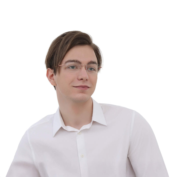 titanova-rose-gold-rectangle-eyeglasses-male-1