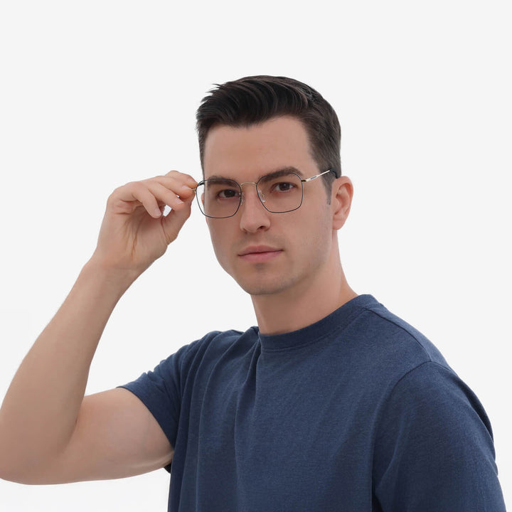 Vigor-onyx-golden-square-eyeglasses-male1-1